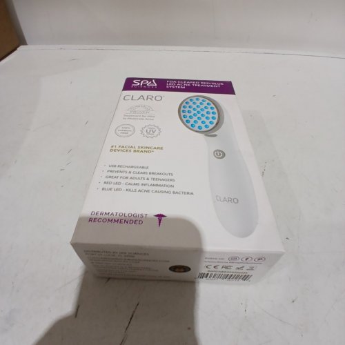 SPA SCIENCES CLARO CLINICALLY PROVEN BLUE & RED LED LIGHT THERAPY SYSTEM FOR MILD TO MODERATE ACNE - WHITE image 2