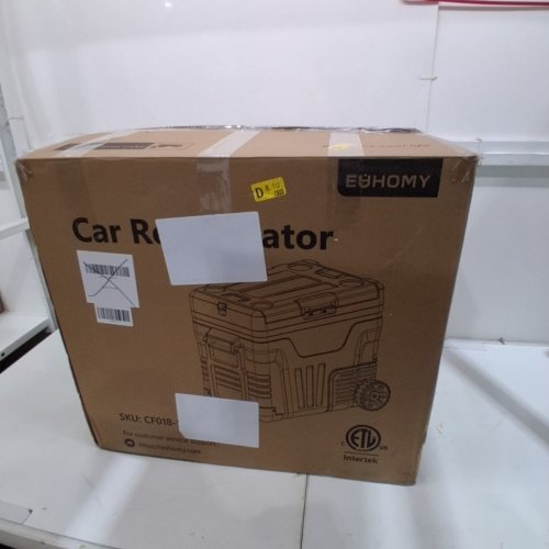 EUHOMY PORTABLE ELECTRIC COOLER AND FREEZER WITH WHEELS & 2 COMPARTMENTS - 50L - 12V DC / 110-240V AC - BLACK/GREY (MODEL: CFB-50) image 8