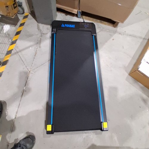 FOUSAE UNDER DESK WALKING PAD TREADMILL - 48.4" X 19.2" - 2.5HP - BLACK/BLUE (MODEL: X-390-A) image 3