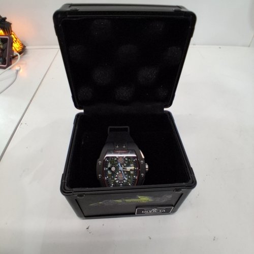 MENS INVICTA RACING WATERPROOF QUARTZ ANALOG WATCH - 47MM - BLACK BAND / BLACK DIAL (MODEL: 48027 ) image 5