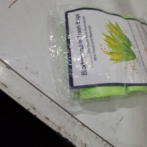 100PK ENVOWISE BIODEGRADABLE TRASH BAGS WITH CORNSTARCH BASED MATERIAL - 2.6 GAL - GREEN UNSCENTED image 4
