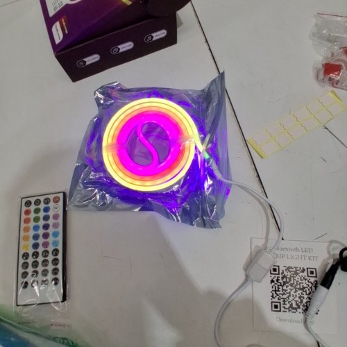 L8STAR RGB LED NEON ROPE LIGHT WITH REMOTE CONTROL -10FT- MULITCOLOURED (L8-NEONROPE16.4FT) image 2