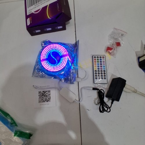 L8STAR RGB LED NEON ROPE LIGHT WITH REMOTE CONTROL -10FT- MULITCOLOURED (L8-NEONROPE16.4FT) image 4