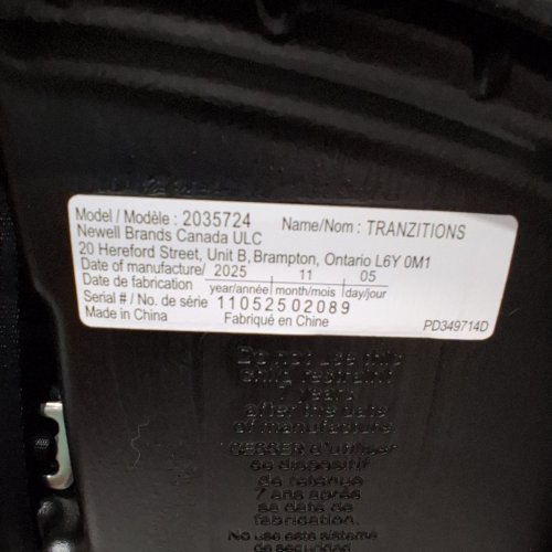 GRACO TRANZITIONS 3-IN-1 HARNESS/HIGHBACK/BACKLESS BOOSTER CAR SEAT - 100LBS MAX/CAP - PROOF/BLACK (MODEL: 2035724) image 2