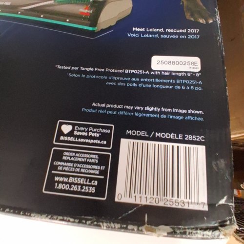 BISSELL CLEANVIEW ALLERGEN LIFT-OFF VACUUM CLEANER - TEAL/BLACK (MODEL: 2852C) image 3