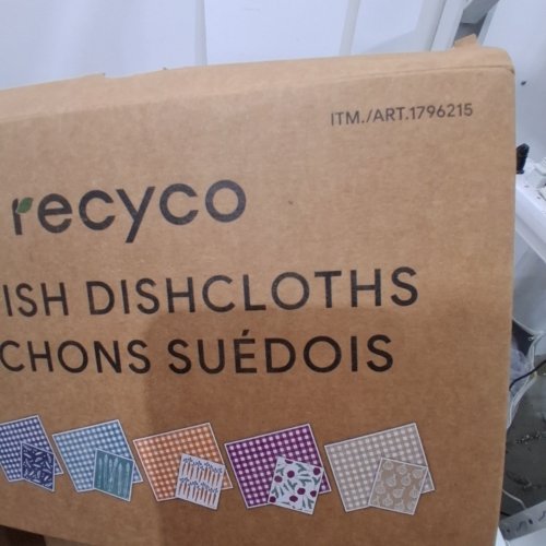 12PC RECYCO SWEDISH DISHCLOTHS - MULTICOLOR (ITEM: 1796215) image 2