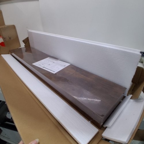 2PK FLOATING SHELVES FOR WALL WITH INVISIBLE BRACKETS - 40" - RUSTIC BROWN image 3