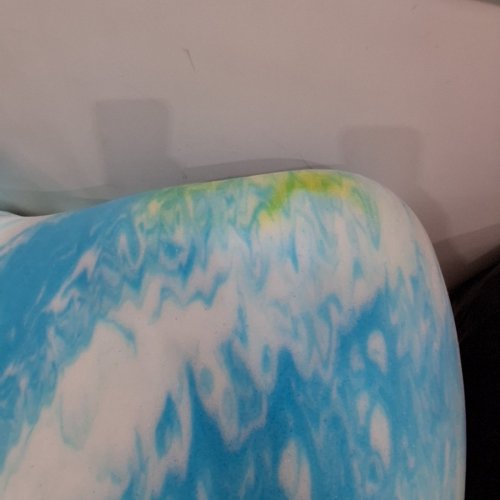 MEMORY SOFT GEL INFUSED FOAM MATTRESS BED PAD - 2" KING - BLUE/WHITE image 4