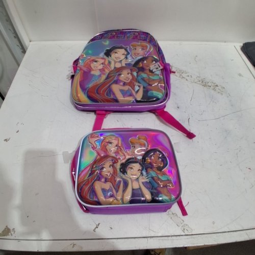 2PC DISNEY PRNCESSES BACKPACK & LUNCH BAG SET - MULTICOLOURED (MODEL : C6CFL52CS) image 4