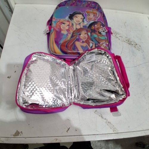 2PC DISNEY PRNCESSES BACKPACK & LUNCH BAG SET - MULTICOLOURED (MODEL : C6CFL52CS) image 5