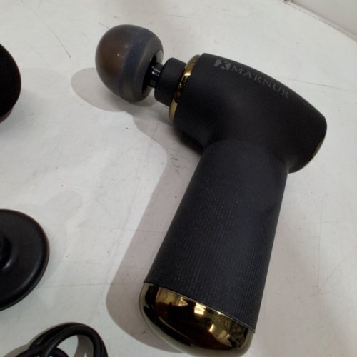 MARNUR MINI MASSAGE GUN WITH ATTACHMENTS - BLACK (MODEL: MG-M23) image 4