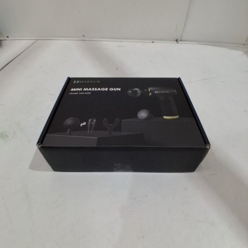 MARNUR MINI MASSAGE GUN WITH ATTACHMENTS - BLACK (MODEL: MG-M23) image 6