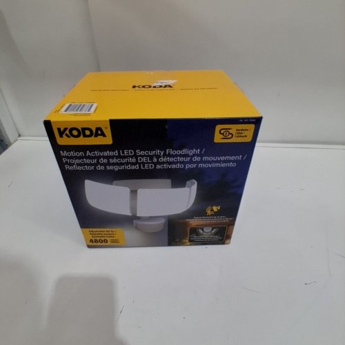 KODA MOTION-ACTIVATED LED SECURITY FLOOD LIGHT - 4800LM - WHITE (MODEL: 1938035/LM030878) image 5