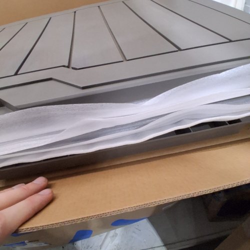 YITAMHOME OUTDOOR PLASTIC STORAGE BOX - 100 GAL - GRAY (MODEL: FTPLDB-0179) image 3