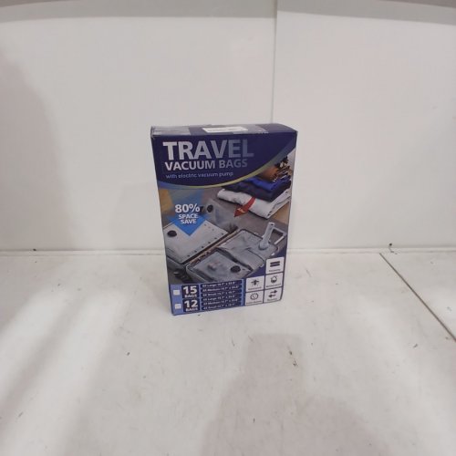 15PK MARAISS TRAVEL VACUUM BAGS WITH ELECTRIC PUMP - 3 SIZES - CLEAR image 4