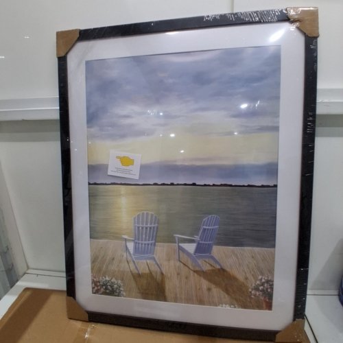 LANDSCAPE FRAMED WALL ART - 23" X 30" - BLACK image 2