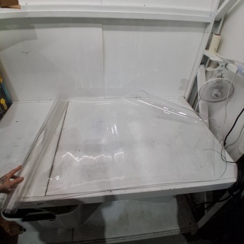 WATERPROOF PVC TABLE PROTECTOR MAT - 30" X 60" - CLEAR (F085-1.5T-077155) image 2