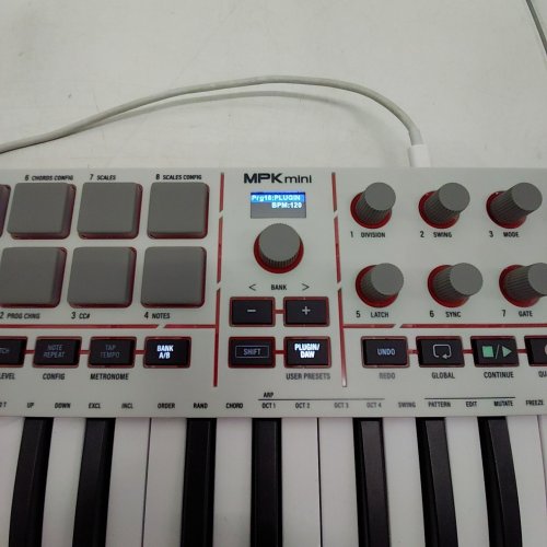 AKAI MPK MINI IV COMPACT KEYBOARD AND PAD CONTROLLER - WHITE (MODEL: MPK MINI IV) image 2