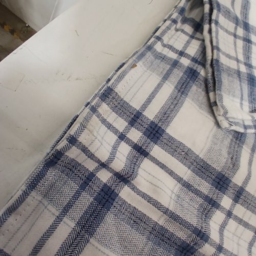 2PC JP FERNANDES PORTUGUESE FLANNEL SHEET SET- KING -BLUE/WHITE - (MODEL:2906663) image 3