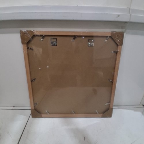 VNVNK WOOD SQUARE FRAME - 18" X 18" WITHOUT MAT - 14" X 14" WITH MAT - NATURAL WOOD (MODEL: NATURAL-18 X 18-1PACK) image 4