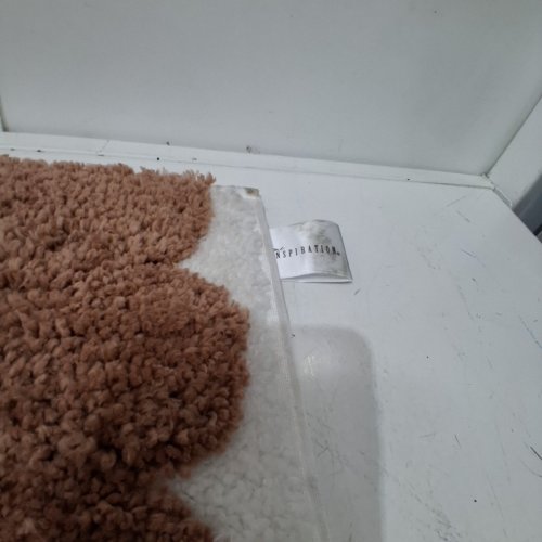SAFDIE CARVED FLORAL NON-SLIP FLUFFY BATH MAT - 22" X 36" - NEUTRALS/BROWN (MODEL: 1990087) image 3