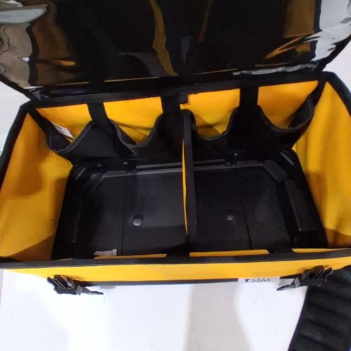 DEWALT TSTAK COVERED STACKABLE TOOL BAG - 16" - BLACK/YELLOW (MODEL:‎DWST17623) image 3