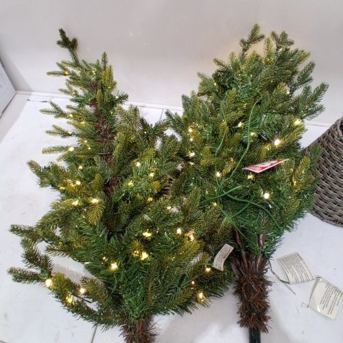 WONDERSHOP POTTED BALSAM FIR TREE PRE-LIT WITH LED WARM LIGHTS - 5FT (MODEL: 662014-101) image 2