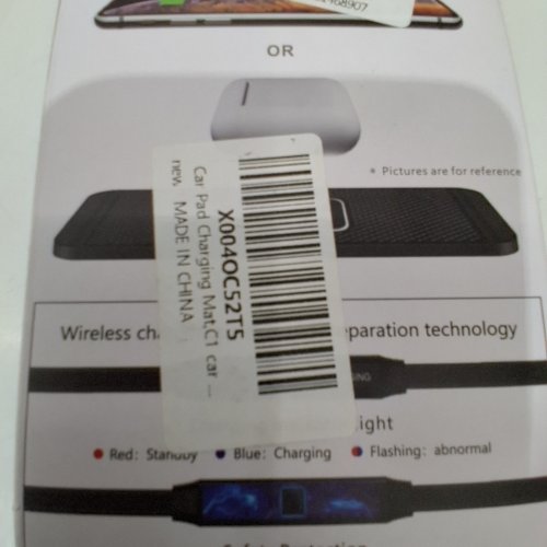 CAR ANTI-SLIP WIRELESS FAST CHARGING PAD - UNIVERSAL, 15W - BLACK (MODEL : C1PAD) image 2