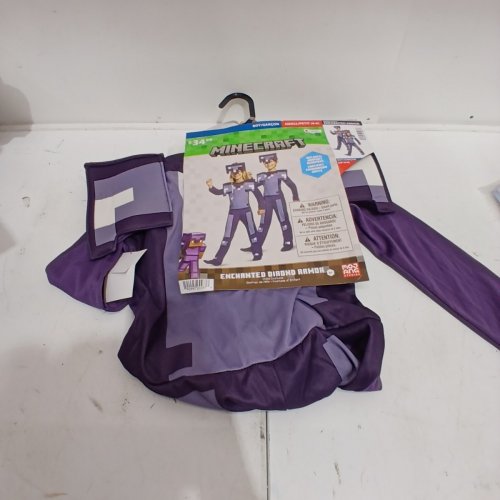 KID'S DISGUISE MINECRAFT ENCHANTED DIAMOND ARMOR COSTUME - SMALL (4-6) - PURPLE image 2
