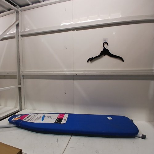 T LEG PORTABLE FOLDING IRONING BOARD - 53"X 35.5" - BLUE/WHITE image 3