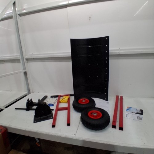 GARVEE SNOW SHOVEL WITH WHEELS - 29" - BLACK/RED (MODEL: PPG_33VRBZCN) image 2