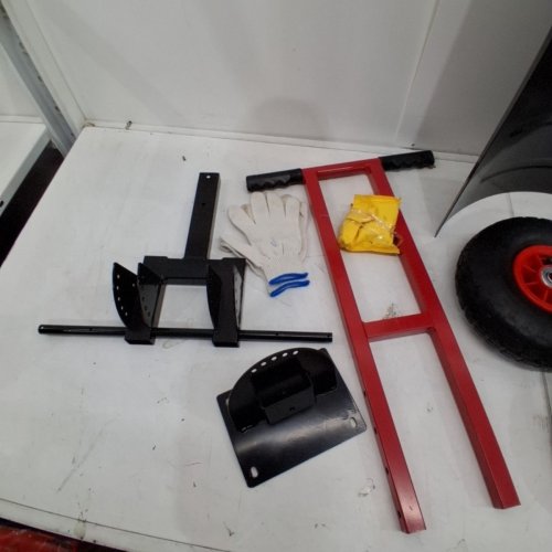 GARVEE SNOW SHOVEL WITH WHEELS - 29" - BLACK/RED (MODEL: PPG_33VRBZCN) image 3