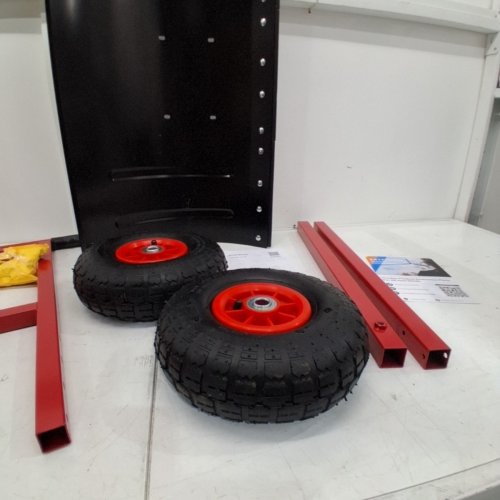 GARVEE SNOW SHOVEL WITH WHEELS - 29" - BLACK/RED (MODEL: PPG_33VRBZCN) image 4