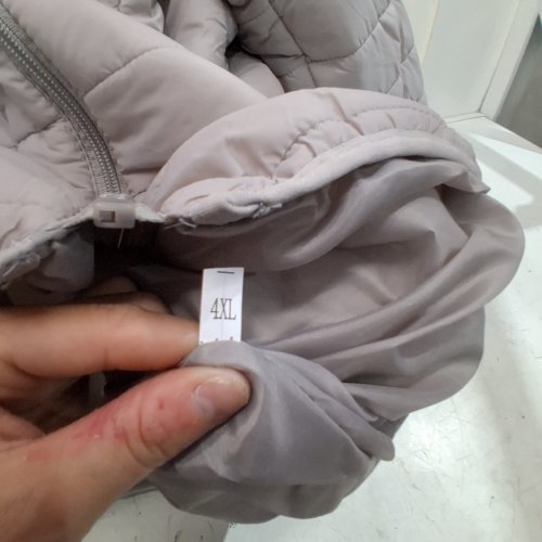 MENS QUILTED PUFF HOODED JACKET "YES IM STILL FREEZING ME 247" - 4XL - GRAY image 3