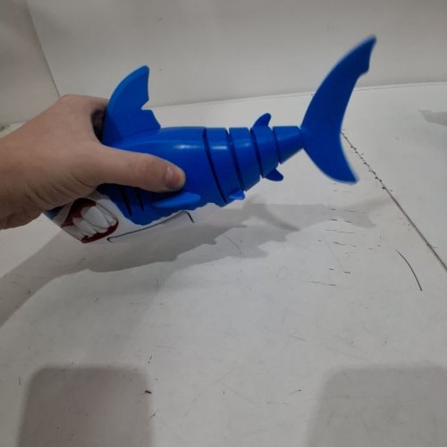SWIMWAYS RAINBOW REEF FINN DIESEL WATER-ACTIVATED SWIMMING SHARK POOL TOY - 12" - BLUE (STYLE: FINN DIESEL) image 2