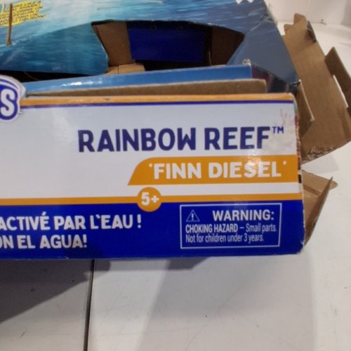 SWIMWAYS RAINBOW REEF FINN DIESEL WATER-ACTIVATED SWIMMING SHARK POOL TOY - 12" - BLUE (STYLE: FINN DIESEL) image 3