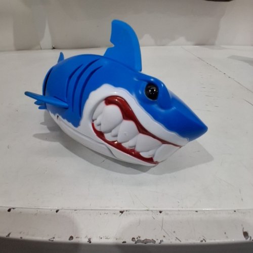 SWIMWAYS RAINBOW REEF FINN DIESEL WATER-ACTIVATED SWIMMING SHARK POOL TOY - 12" - BLUE (STYLE: FINN DIESEL) image 5