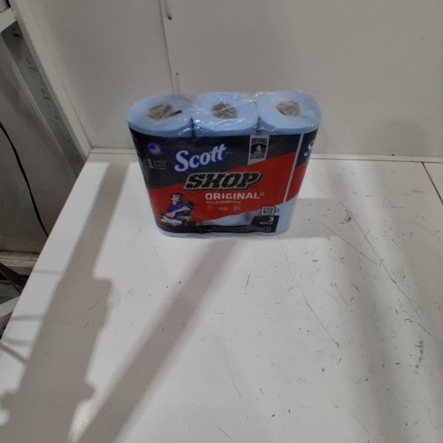 3PK SCOTT SHOP TOWELS FOR LIQUID, OILS, GREASE - 165 TOWELS TOTAL - BLUE image 2