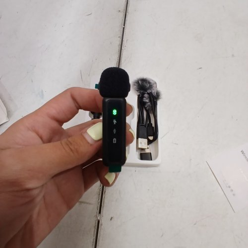 2PK TYPE-C CONNECTION WIRELESS LAVALIER MICROPHONES - BLACK - (MODEL: H63) image 2