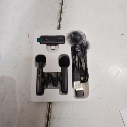 2PK TYPE-C CONNECTION WIRELESS LAVALIER MICROPHONES - BLACK - (MODEL: H63) image 3