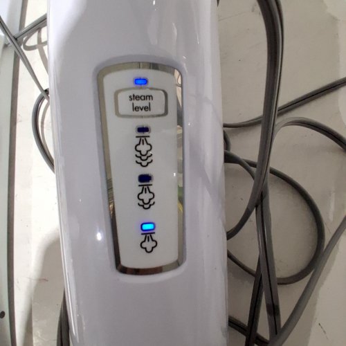 BISSELL POWER FRESH STEAM MOP WITH NATURAL SANITIZATION - FLOOR STEAMER, TILE CLEANER, AND HARD WOOD FLOOR CLEANER - 29" TALL 1500W - BLUE AND WHITE - (MODEL: 1940A) image 2