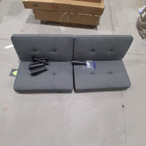 MAINSTAYS STUDIO FUTON SOFA BED - 67" - GREY image 2
