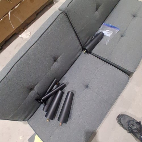 MAINSTAYS STUDIO FUTON SOFA BED - 67" - GREY image 3