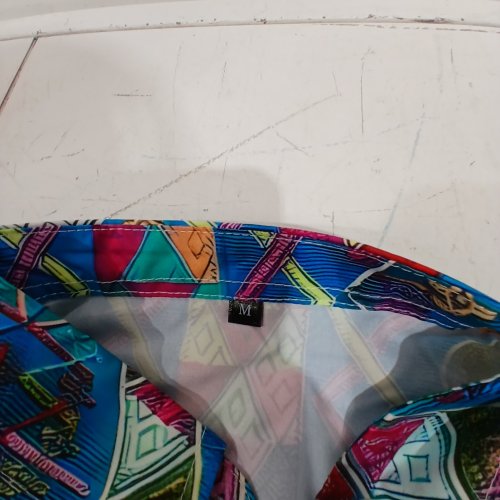 WOMENS GEOMETRIC FASHION PRINTED LONG SLEEVE BLOUSE - MEDIUM - MULTICOLOR image 3