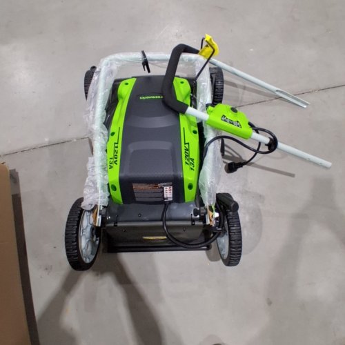 GREENWORKS ELECTRIC PUSH LAWN MOWER - 13 AMP - 21" CORD (MODEL: 25112) image 4
