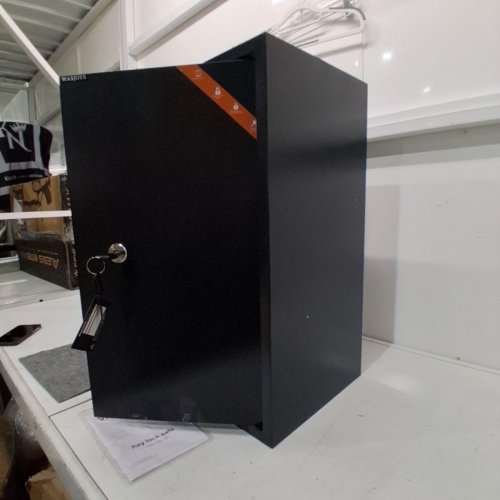 WASJOYE HEAVY DUTY KEY LOCK SAFE BOX STORAGE CABINET - 4CU.FT- BLACK (MODEL: KC) image 5
