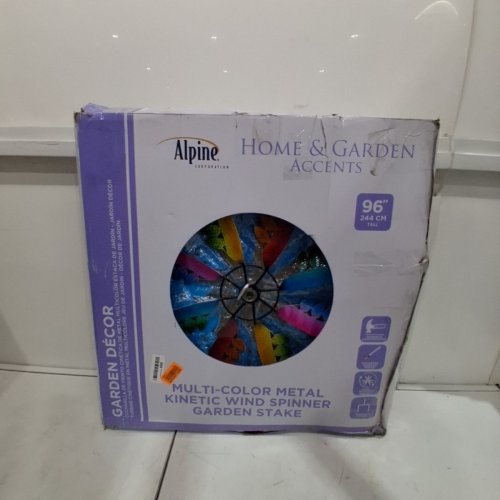 ALPINE METAL KINETIC WIND SPINNER GARDEN STAKE - 96" - MULTICOLOR (MODEL: BVF206) image 5