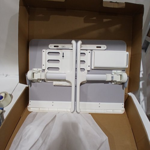 SAIJI MULTI-PURPOSE FOLDING LAPTOP TABLE - GREY/WHITE (MODEL: K7-M) image 3