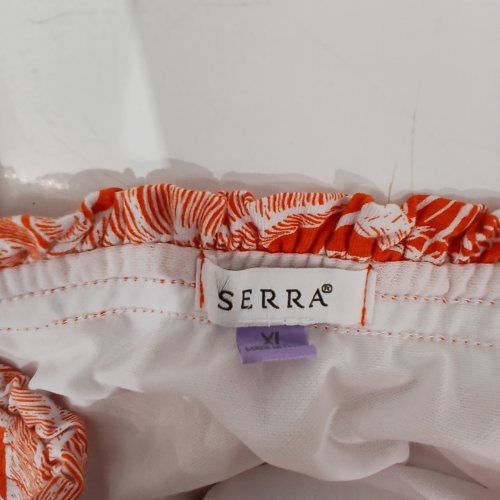WOMEN'S SERRA FLORAL DRESS WITH POCKETS - EXTRA LARGE - ORANGE / WHITE image 3