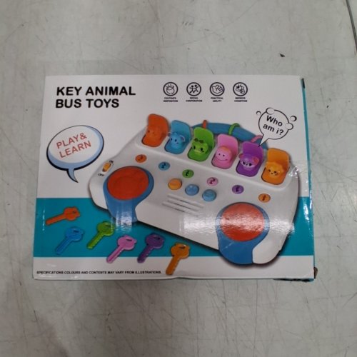 7PC KIDS MUSICAL ANIMAL KEY BUS TOY - MULTICOLOUR (MODEL: 032) image 2